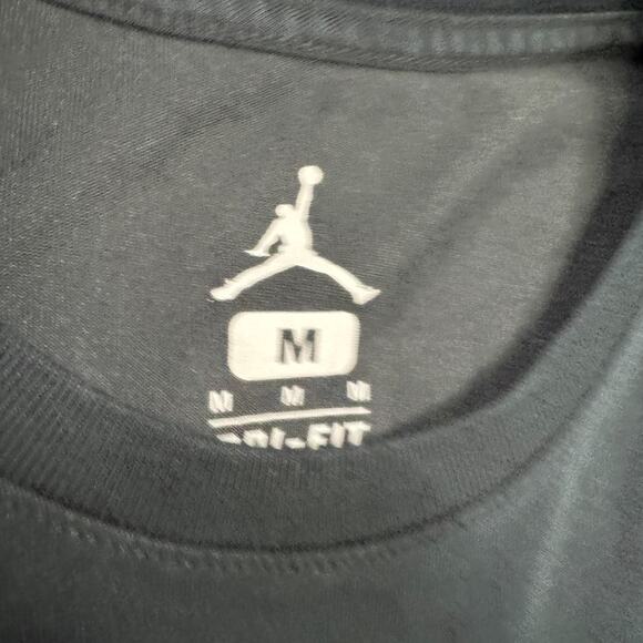 Air Jordan Dri Fit Shirt #23 Black Mens M Crew Neck Jumpman Nike Basketball - Picture 5 of 6